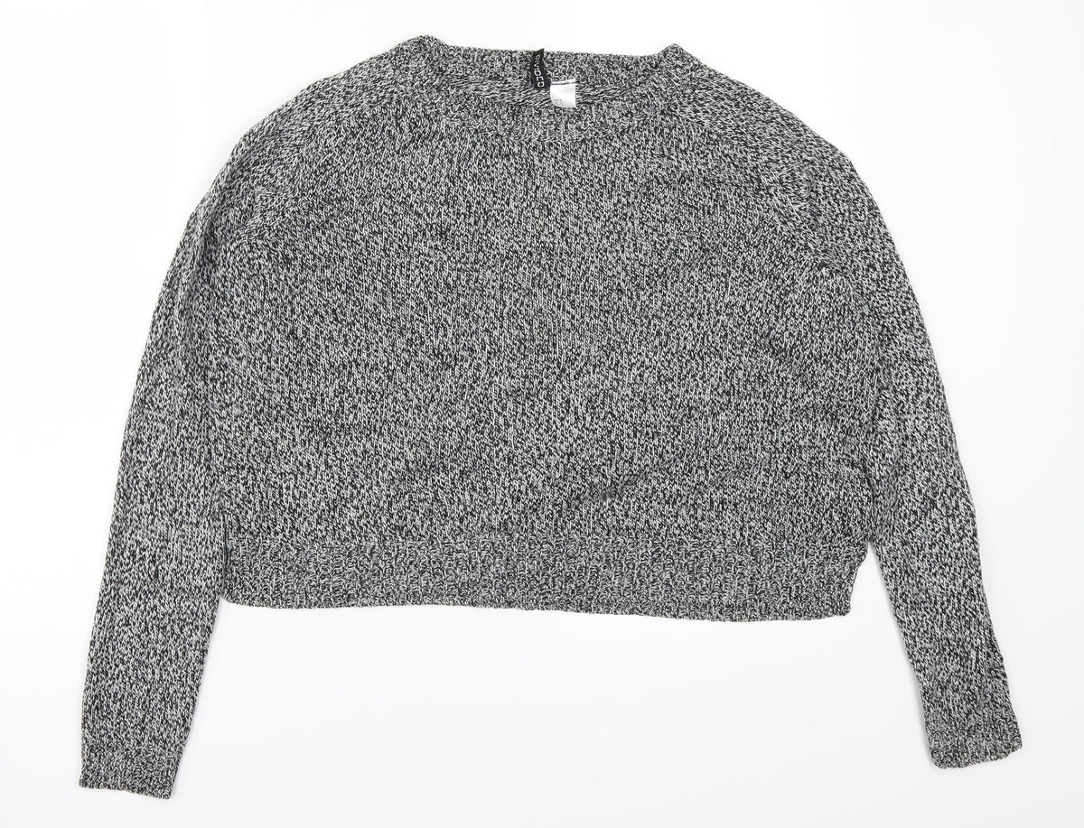 H&M Womens Grey   Pullover Jumper Size M