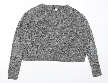 H&M Womens Grey   Pullover Jumper Size M
