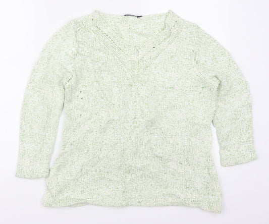 Dash Womens Green   Pullover Jumper Size 10