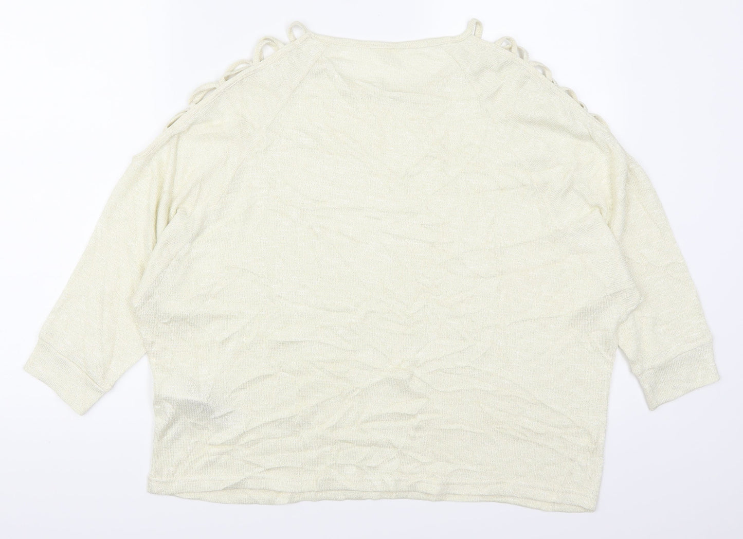 Avon Womens Beige   Basic T-Shirt Size 14