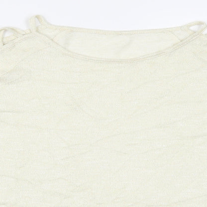 Avon Womens Beige   Basic T-Shirt Size 14