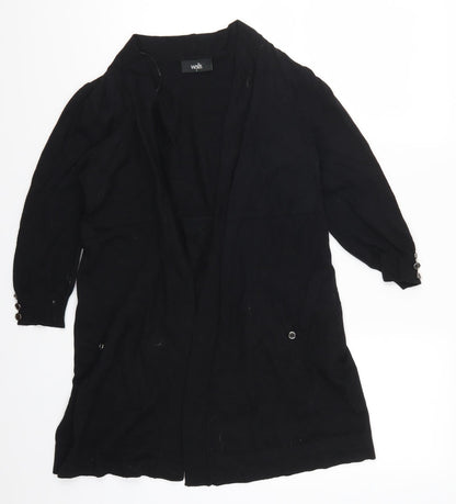 Wallis Womens Black   Cardigan Jumper Size 8