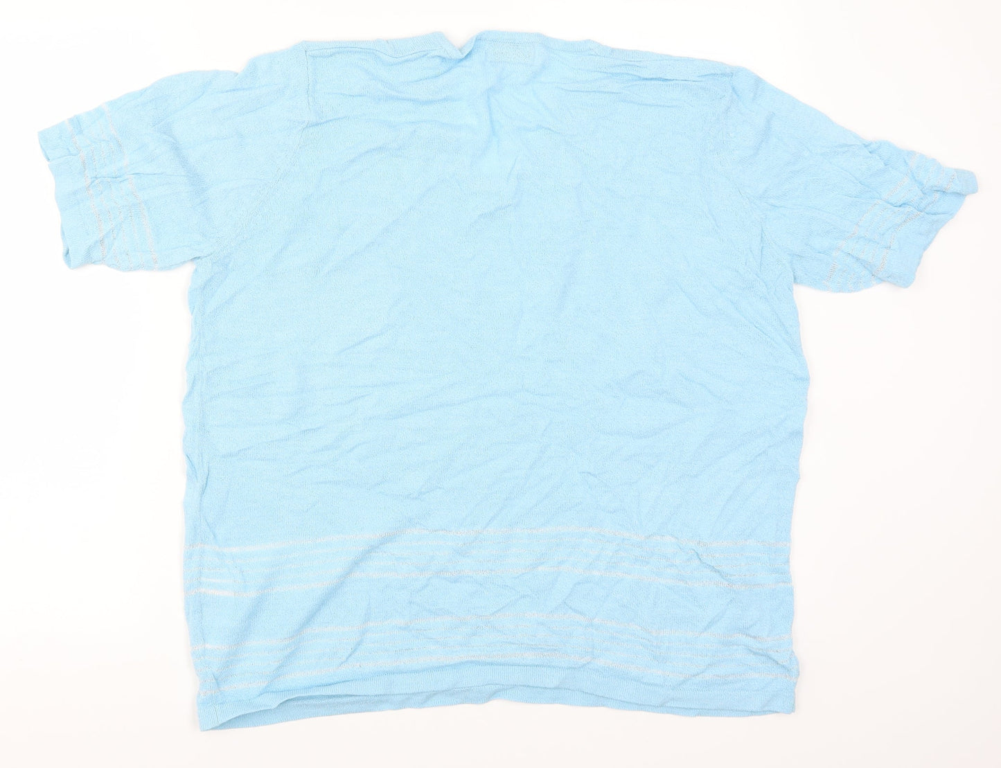 Womens UK Size 16 Emreco Blue Basic T-Shirt