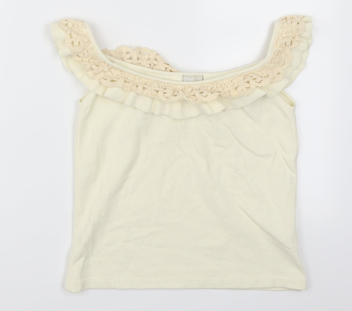 Tyler Womens Beige   Basic Tank Size 14