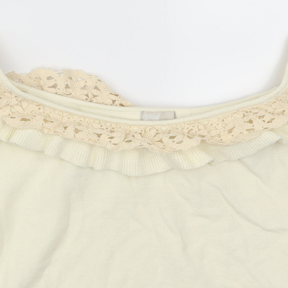 Tyler Womens Beige   Basic Tank Size 14