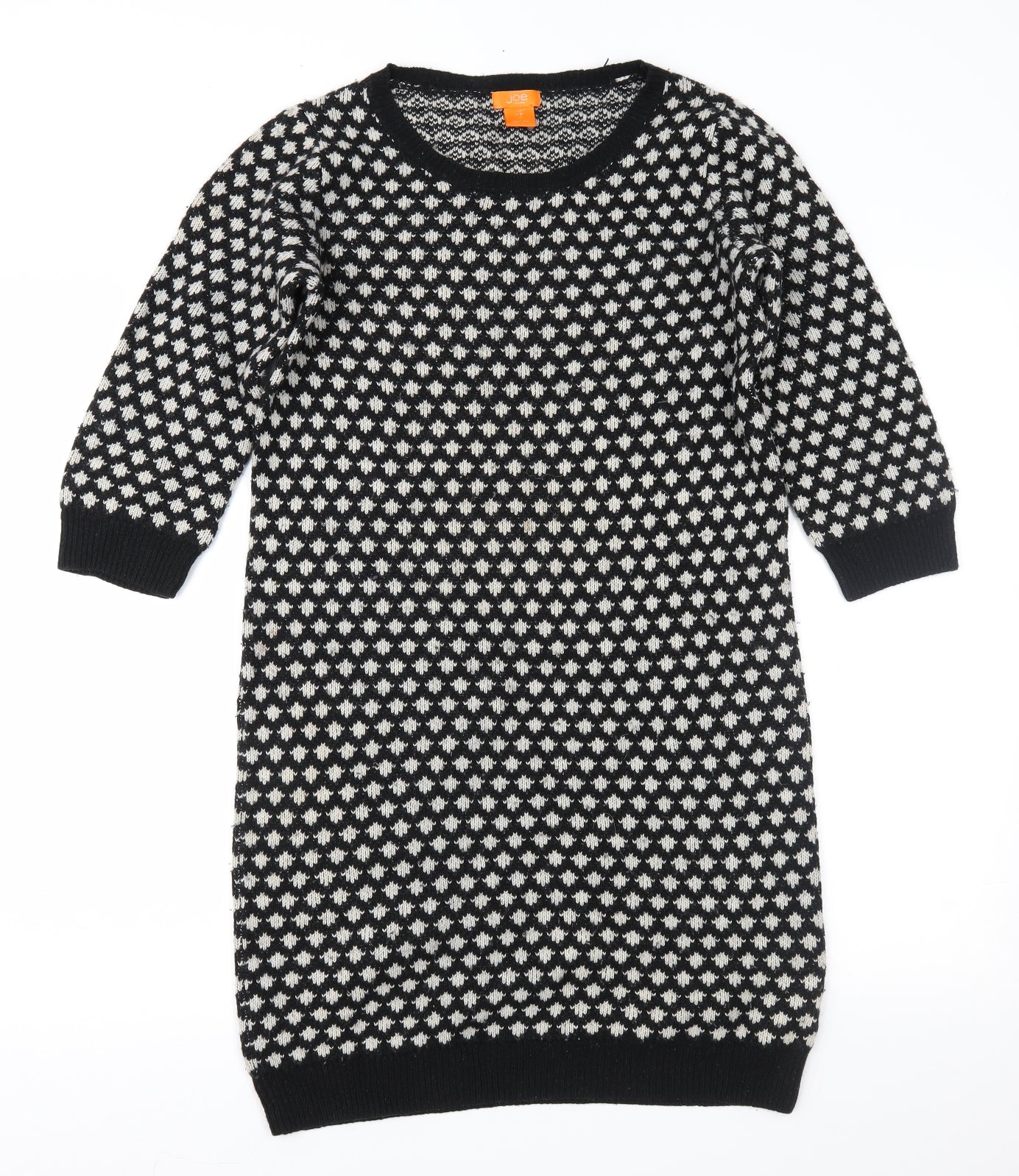 Joe Fresh Womens Black Geometric  Jumper Dress  Size S