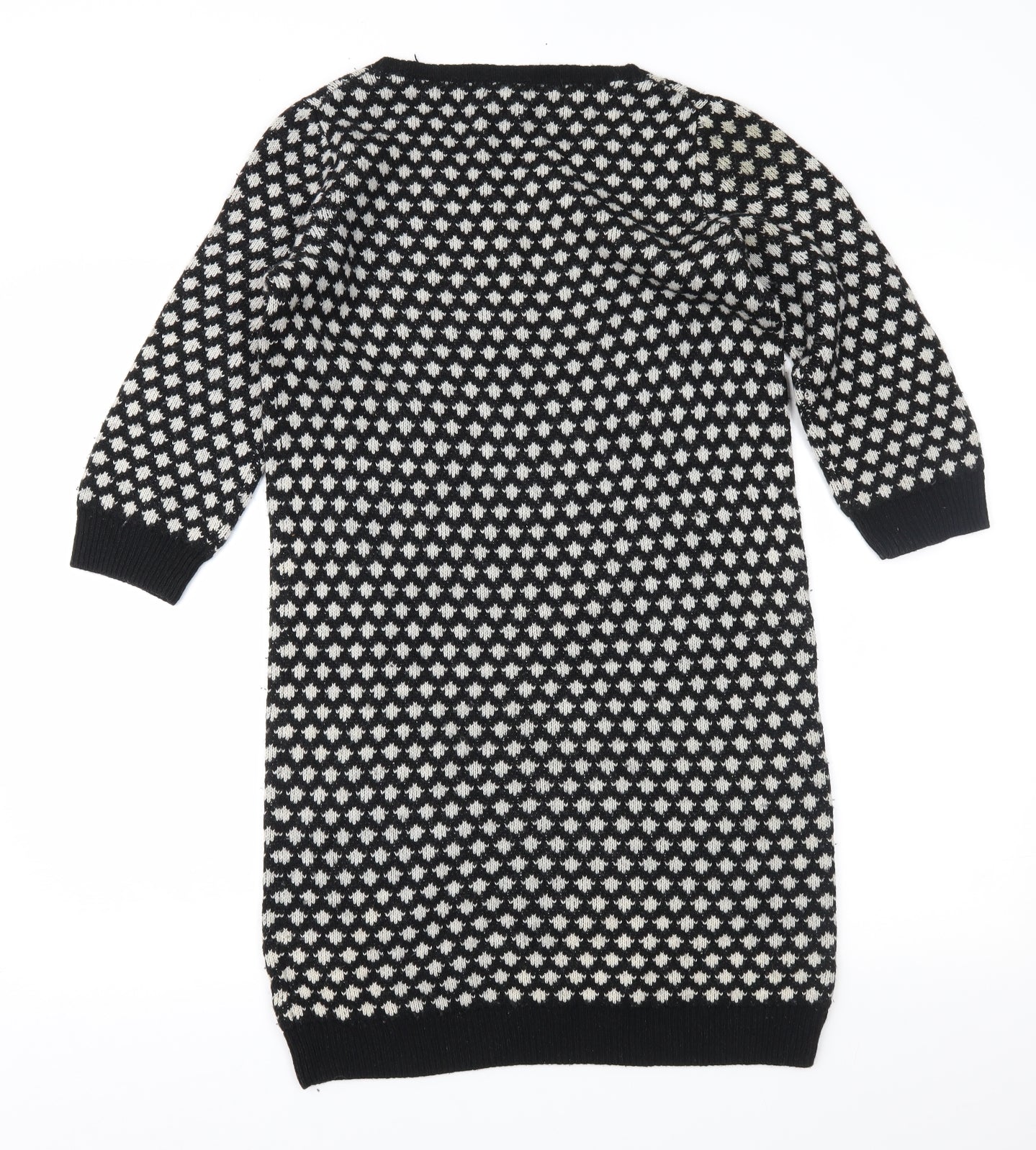 Joe Fresh Womens Black Geometric  Jumper Dress  Size S