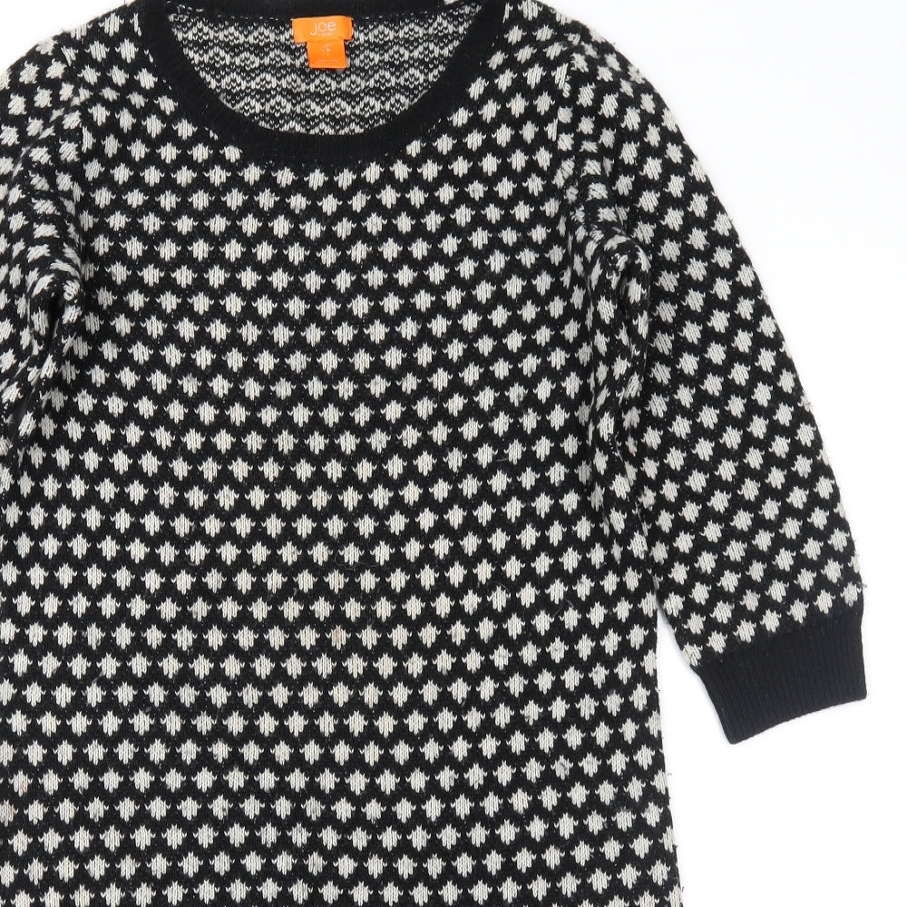 Joe Fresh Womens Black Geometric  Jumper Dress  Size S