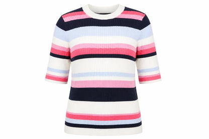 Marks & Spencer Womens Multicoloured Striped  Pullover Jumper Size 12