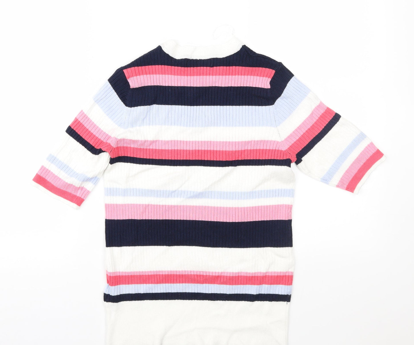 Marks and Spencer Womens Multicoloured Striped  Pullover Jumper Size 12