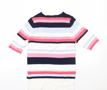 Marks and Spencer Womens Multicoloured Striped  Pullover Jumper Size 12