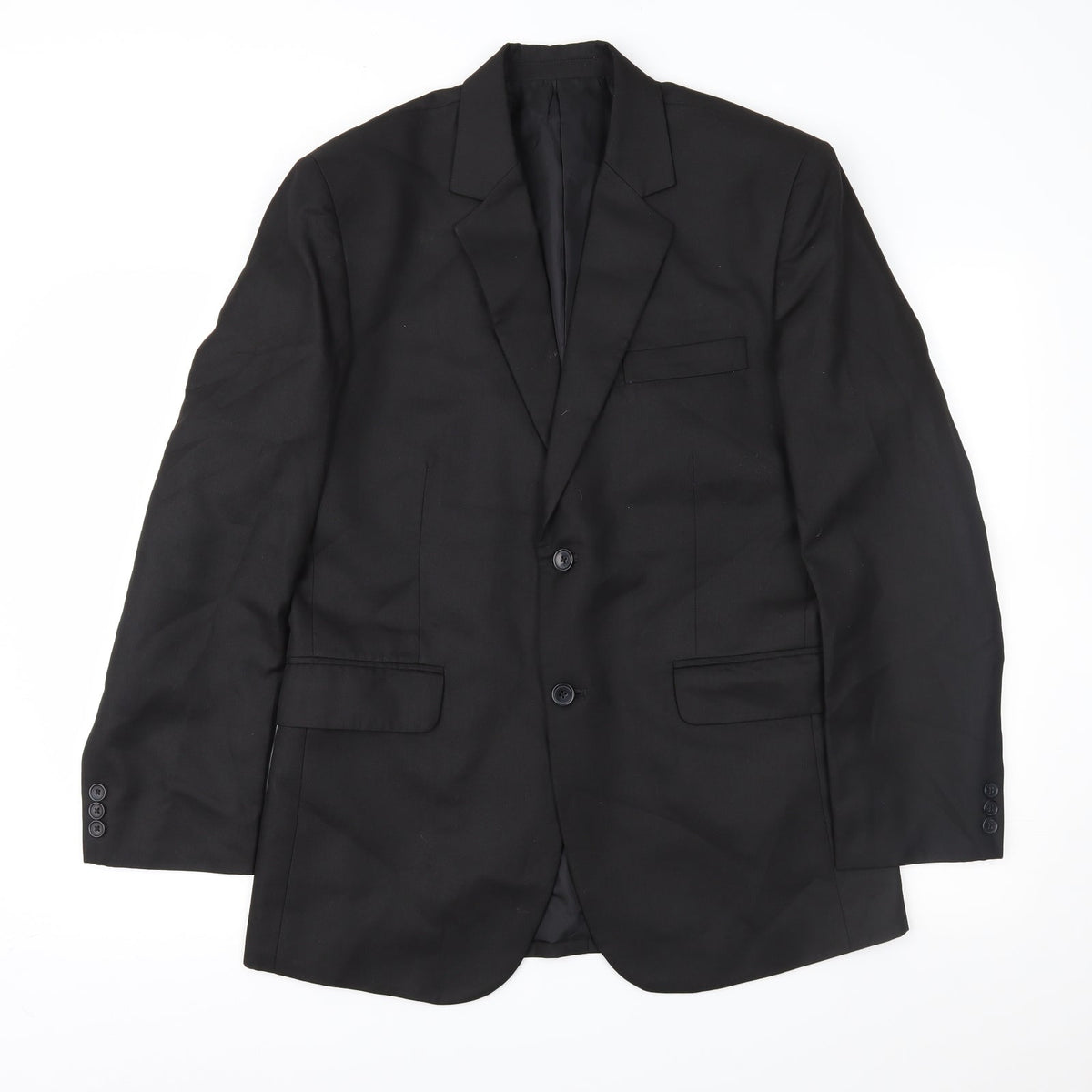 Outlaw Mens Black   Jacket Suit Jacket Size 38