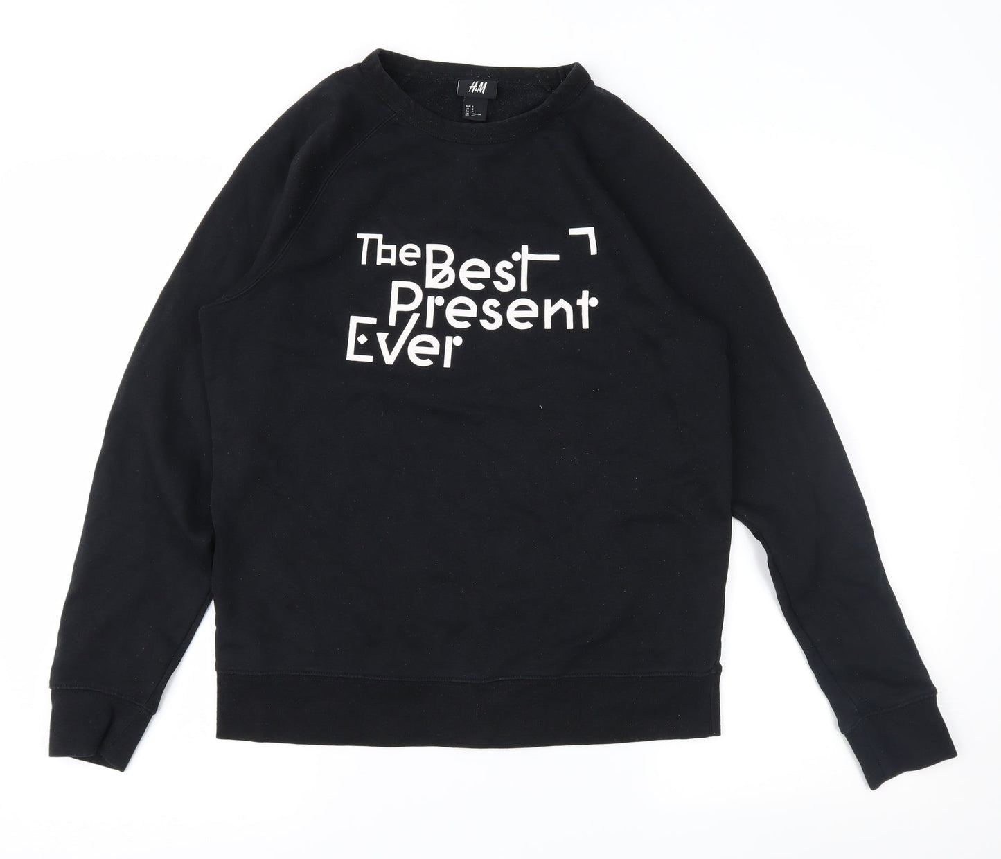 H&M Womens Black   Pullover Sweatshirt Size S  - Xmas