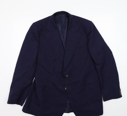 Mens UK Size  Preworn Regular Blue Suit Jacket