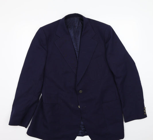 Mens UK Size  Preworn Regular Blue Suit Jacket