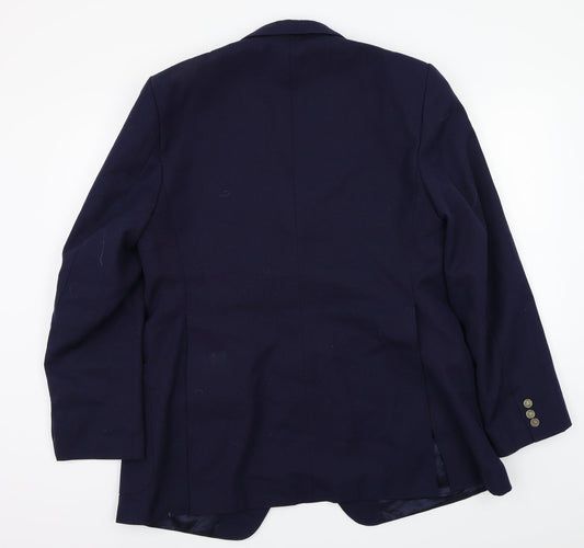 Mens UK Size  Preworn Regular Blue Suit Jacket
