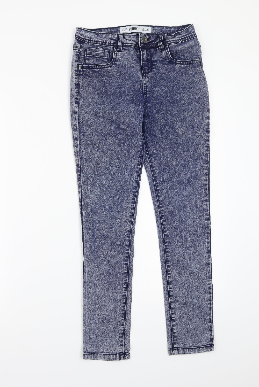 Denim & Co. Girls Blue   Straight Jeans Size 12 Years