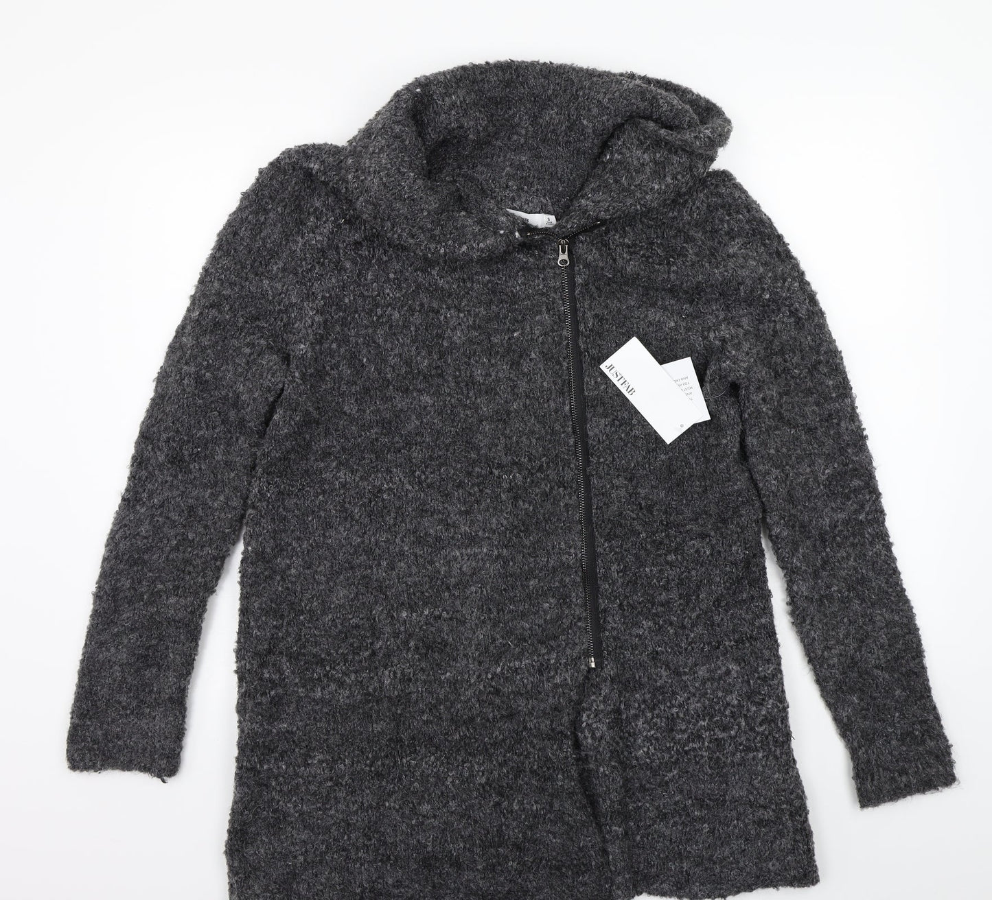 Just fab Womens Grey   Jacket Coat Size S