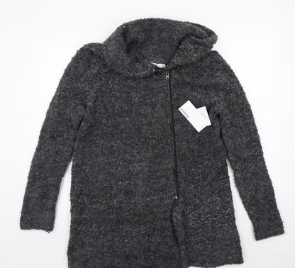 Just fab Womens Grey   Jacket Coat Size S