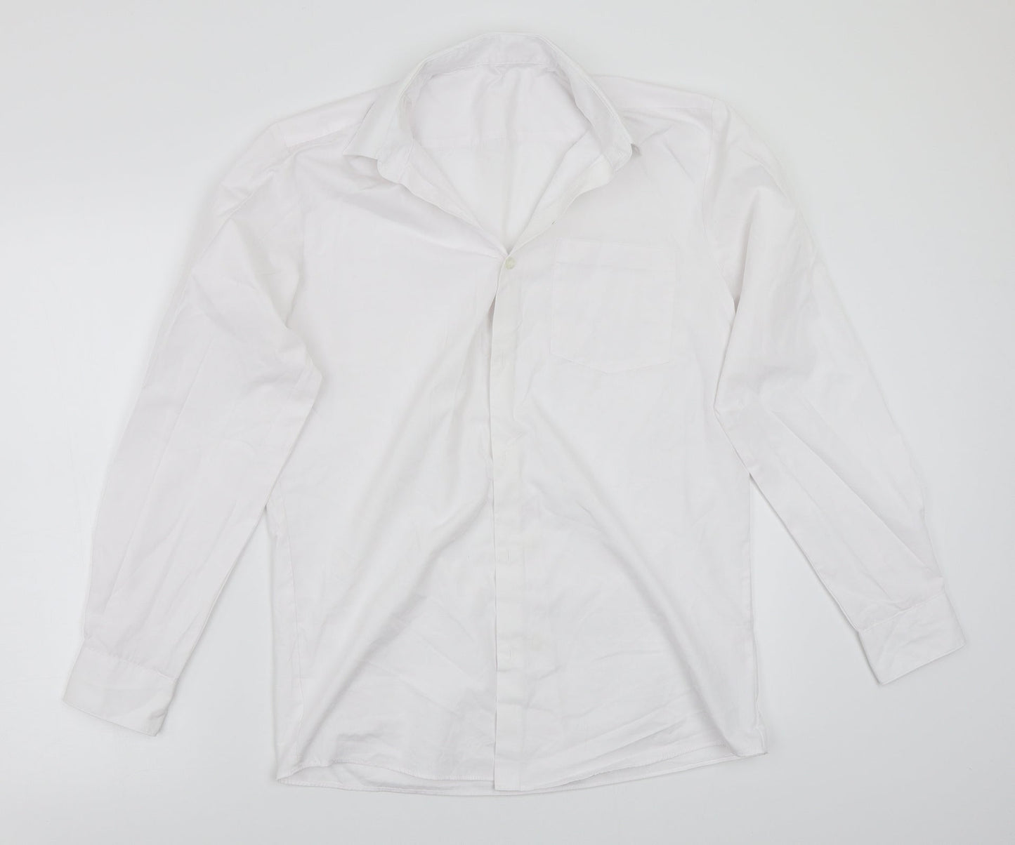 George Girls White  Rayon Basic Button-Up Size 15 Years