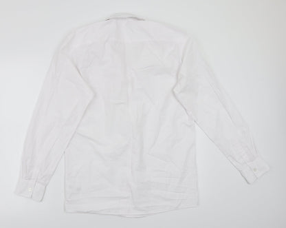 George Girls White  Rayon Basic Button-Up Size 15 Years