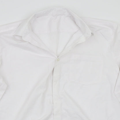 George Girls White  Rayon Basic Button-Up Size 15 Years