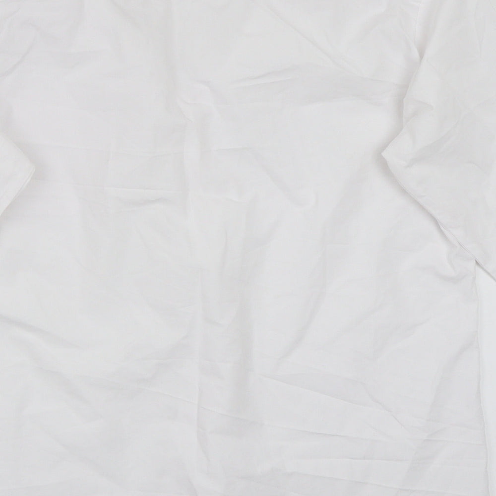 George Girls White  Rayon Basic Button-Up Size 15 Years