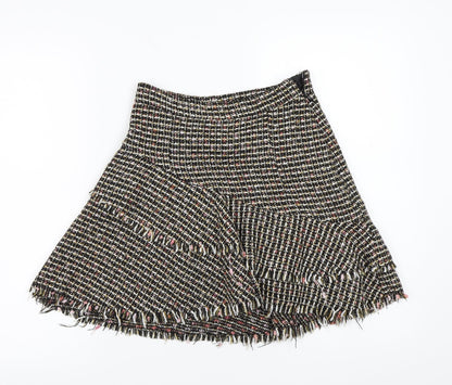 H&M Womens Multicoloured   A-Line Skirt Size 4