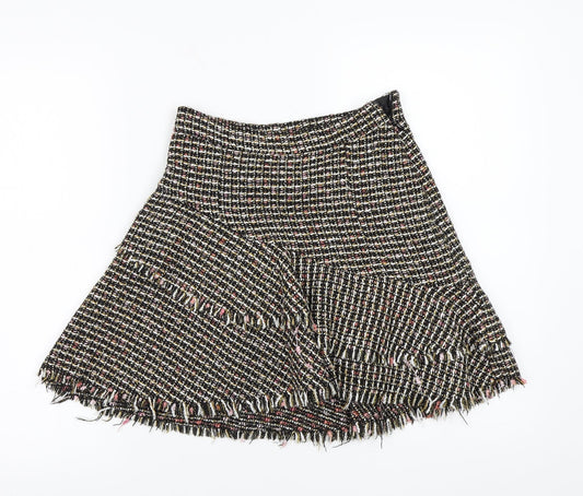 H&M Womens Multicoloured   A-Line Skirt Size 4