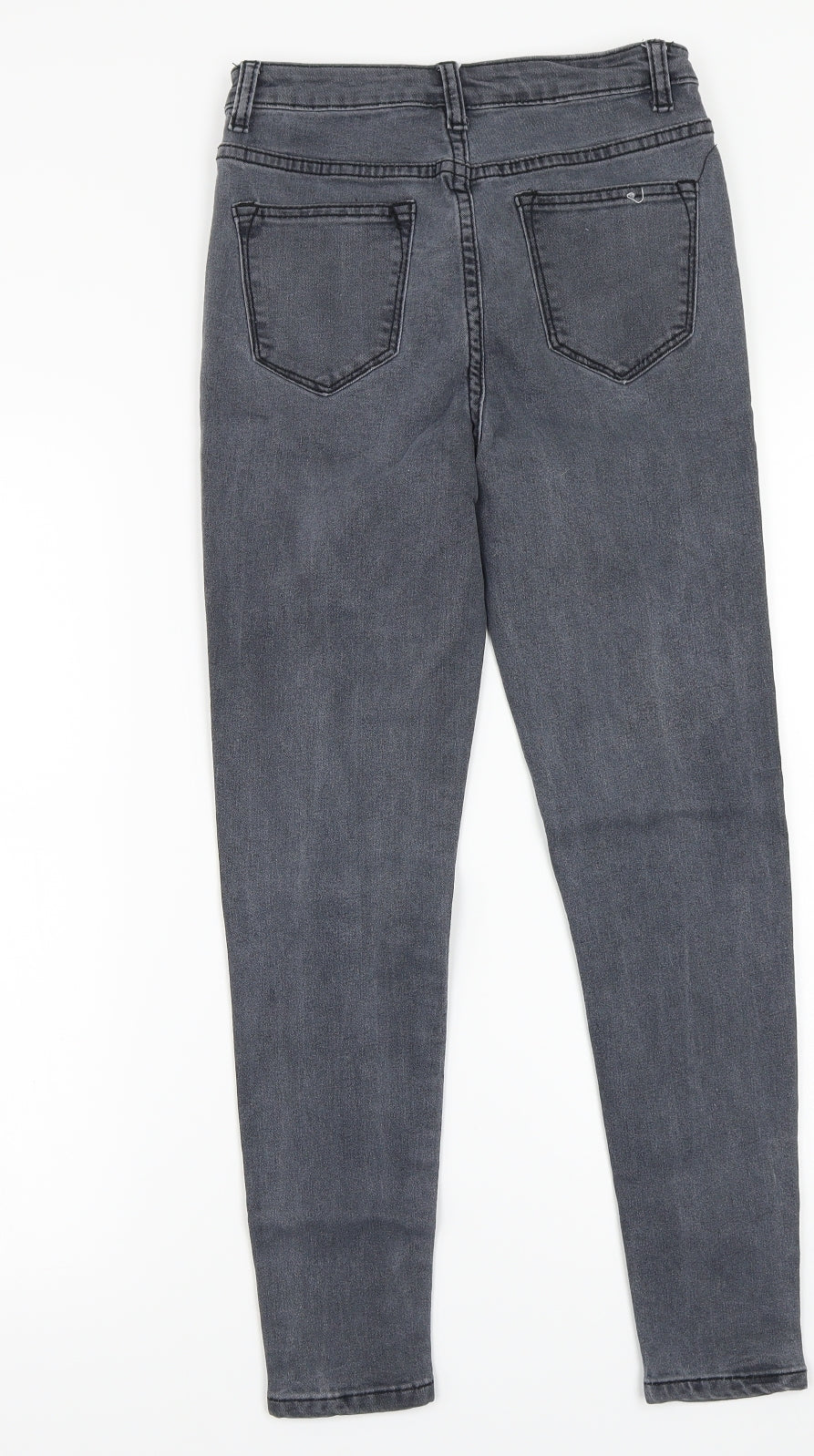 Pretty little thing Womens Grey   Skinny Jeans Size 6 L24 in