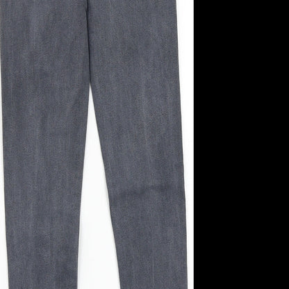 Pretty little thing Womens Grey   Skinny Jeans Size 6 L24 in
