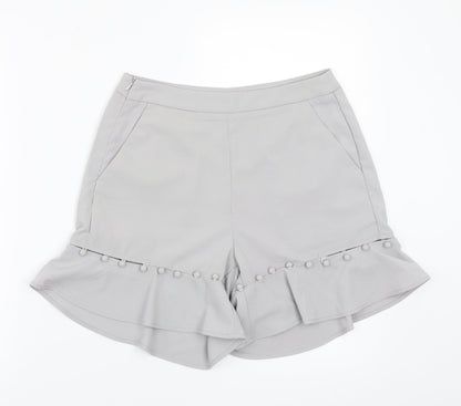 Missguided Womens Grey   Culotte Shorts Size 8
