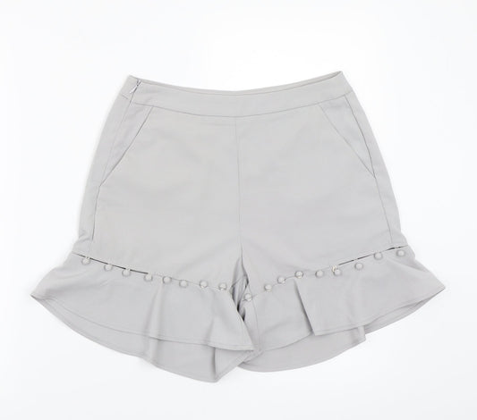 Missguided Womens Grey   Culotte Shorts Size 8