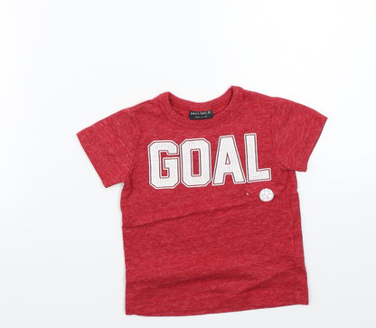 Next Boys Red   Pullover T-Shirt Size 6-9 Months