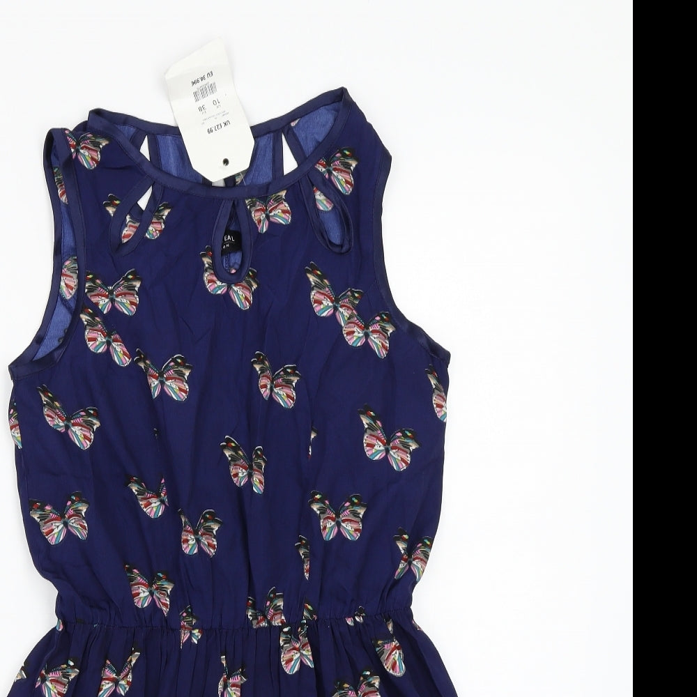 Miss real Womens Blue   A-Line  Size 10
