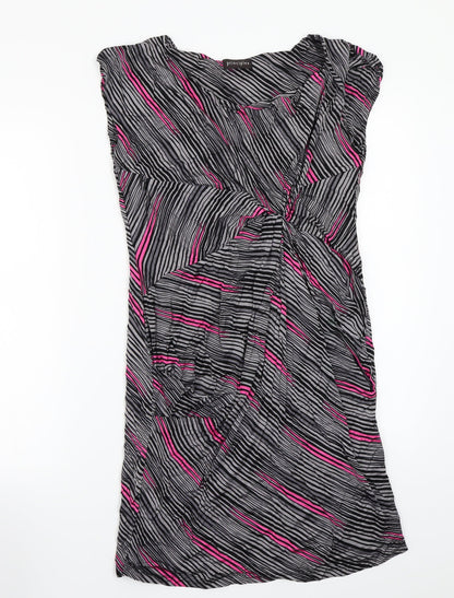Principles Womens Grey Animal Print  A-Line  Size 16