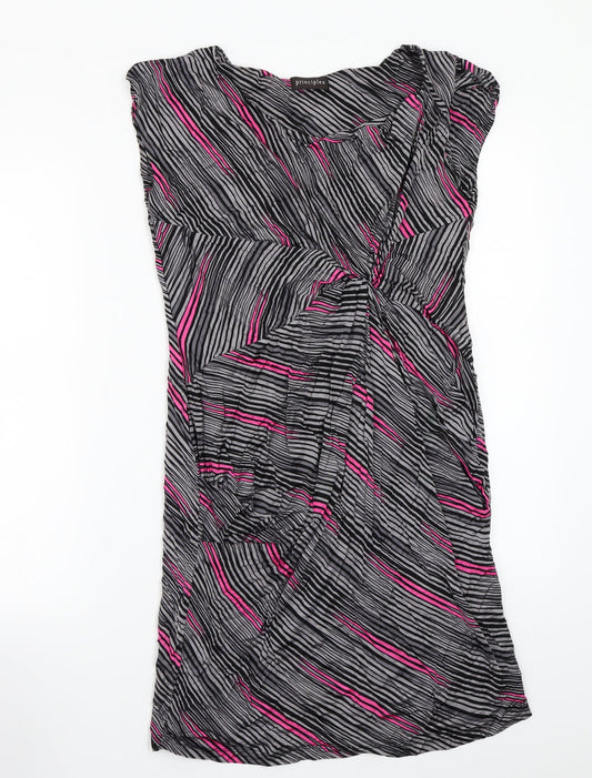 Principles Womens Grey Animal Print  A-Line  Size 16