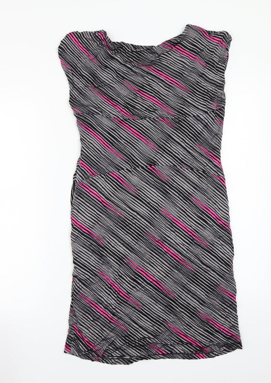 Principles Womens Grey Animal Print  A-Line  Size 16