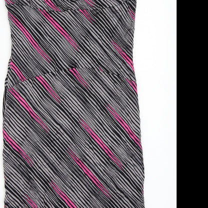 Principles Womens Grey Animal Print  A-Line  Size 16