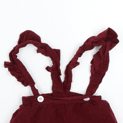 Preworn Girls Red   Skater Skirt Size 6-9 Months