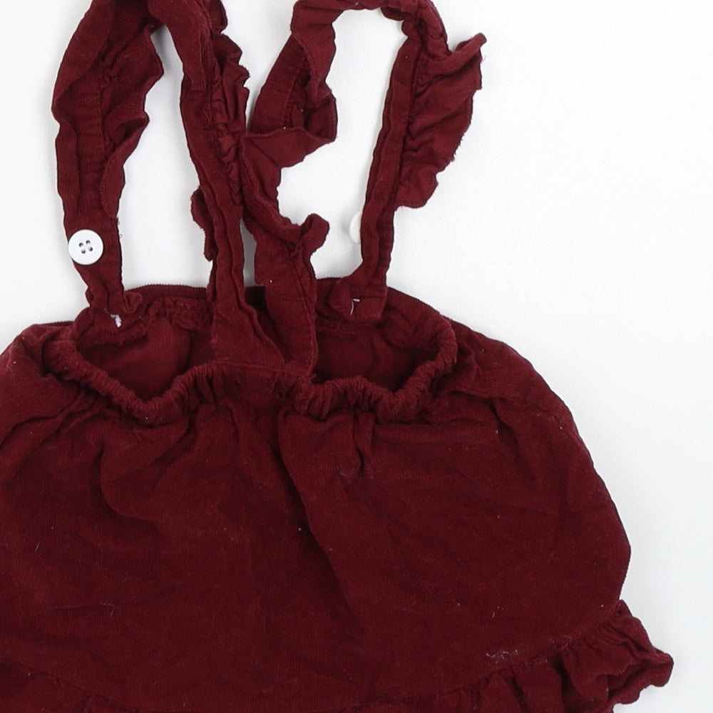 Preworn Girls Red   Skater Skirt Size 6-9 Months