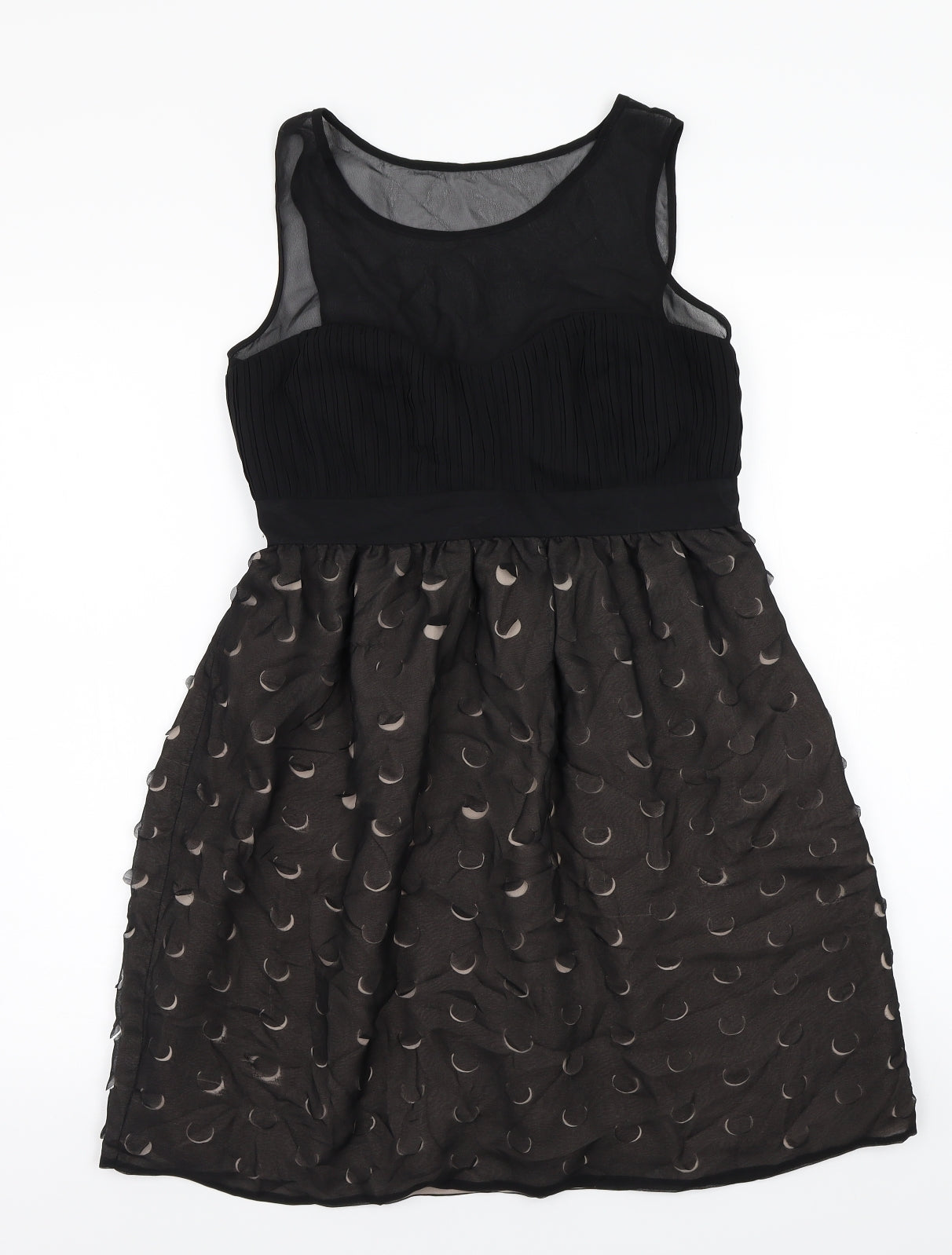 NEXT Womens Black  Rayon A-Line  Size 8