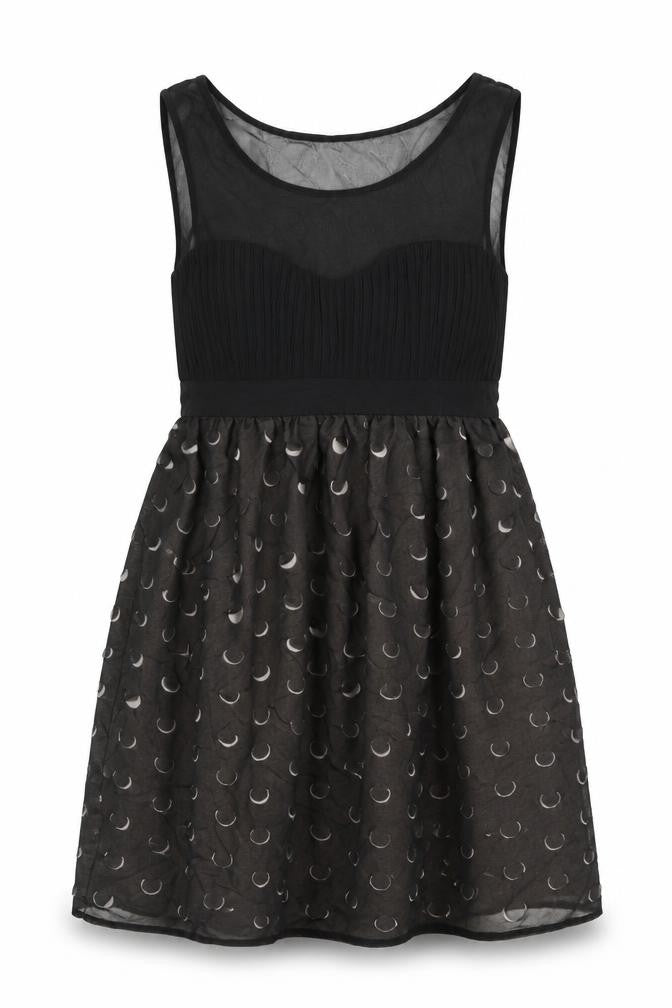 Next Womens Black  Rayon A-Line  Size 8