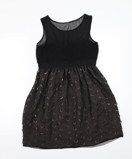 NEXT Womens Black  Rayon A-Line  Size 8