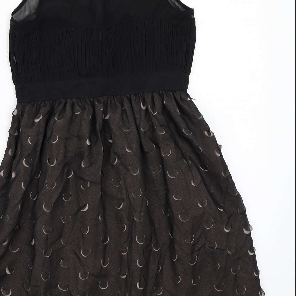 NEXT Womens Black  Rayon A-Line  Size 8