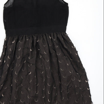 NEXT Womens Black  Rayon A-Line  Size 8