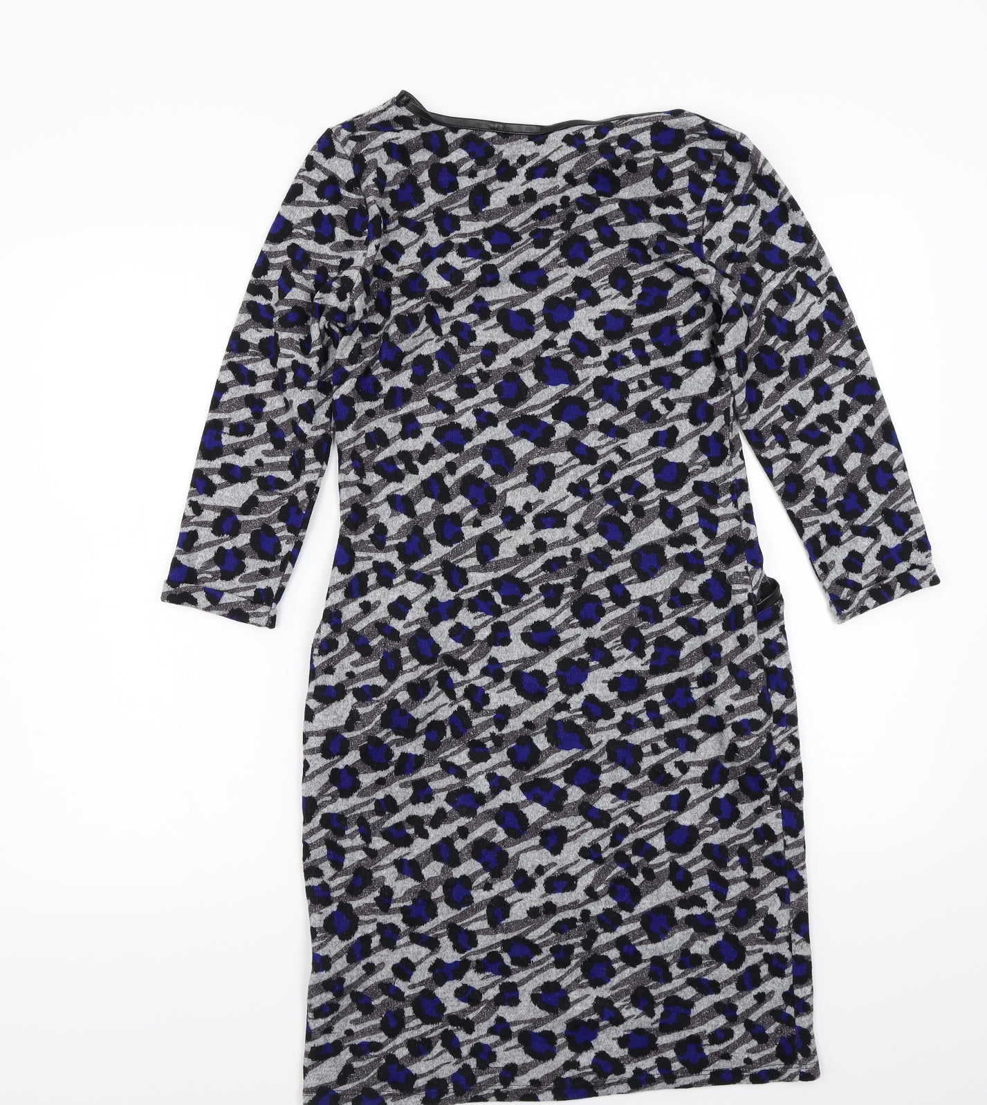 F&F Womens Grey Animal Print  A-Line  Size 8
