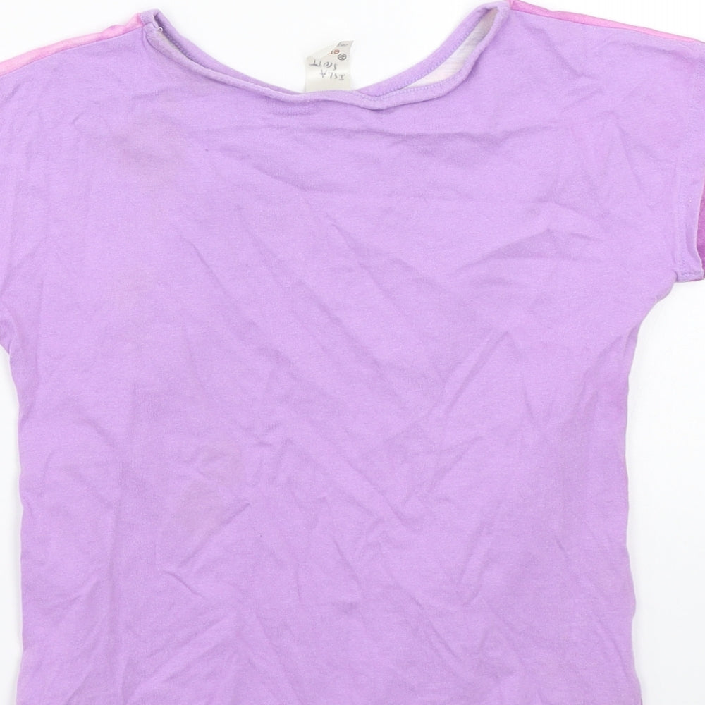 Emoji Girls Purple   Basic T-Shirt Size 7-8 Years