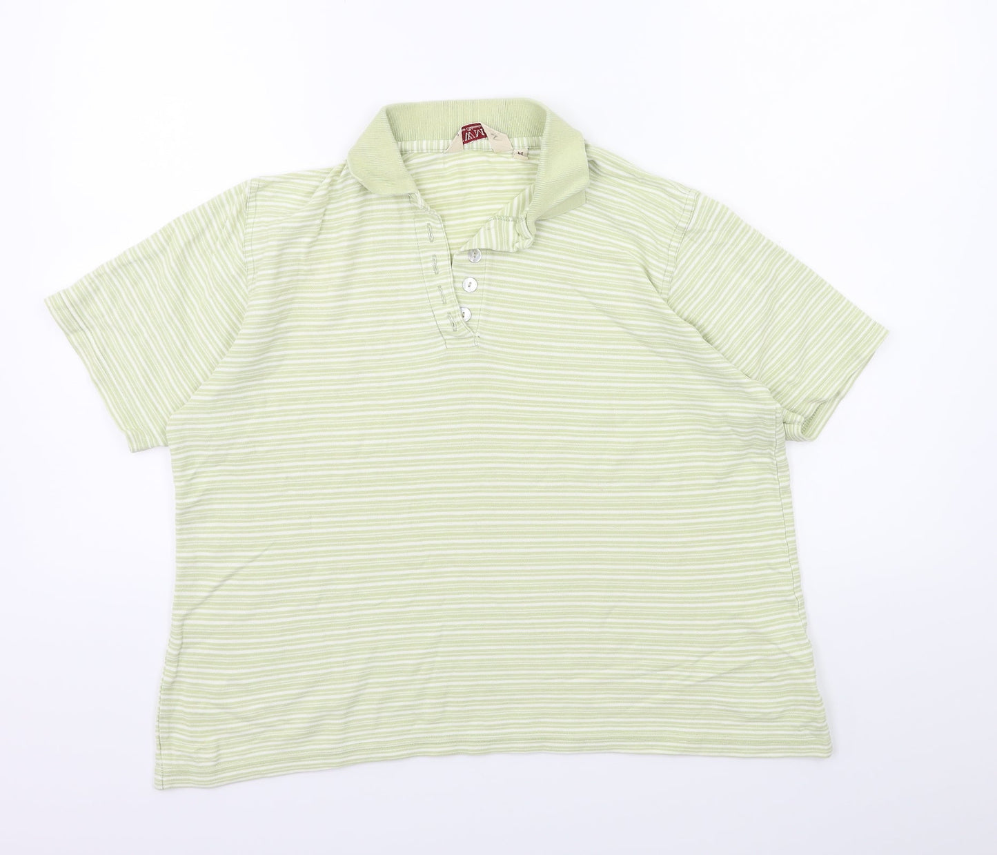 EWM Womens Grey Striped  Basic T-Shirt Size M