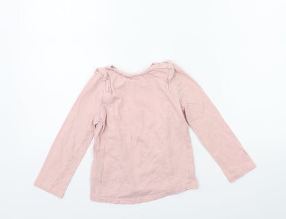 Mothercare Girls Pink   Basic T-Shirt Size 3-4 Years